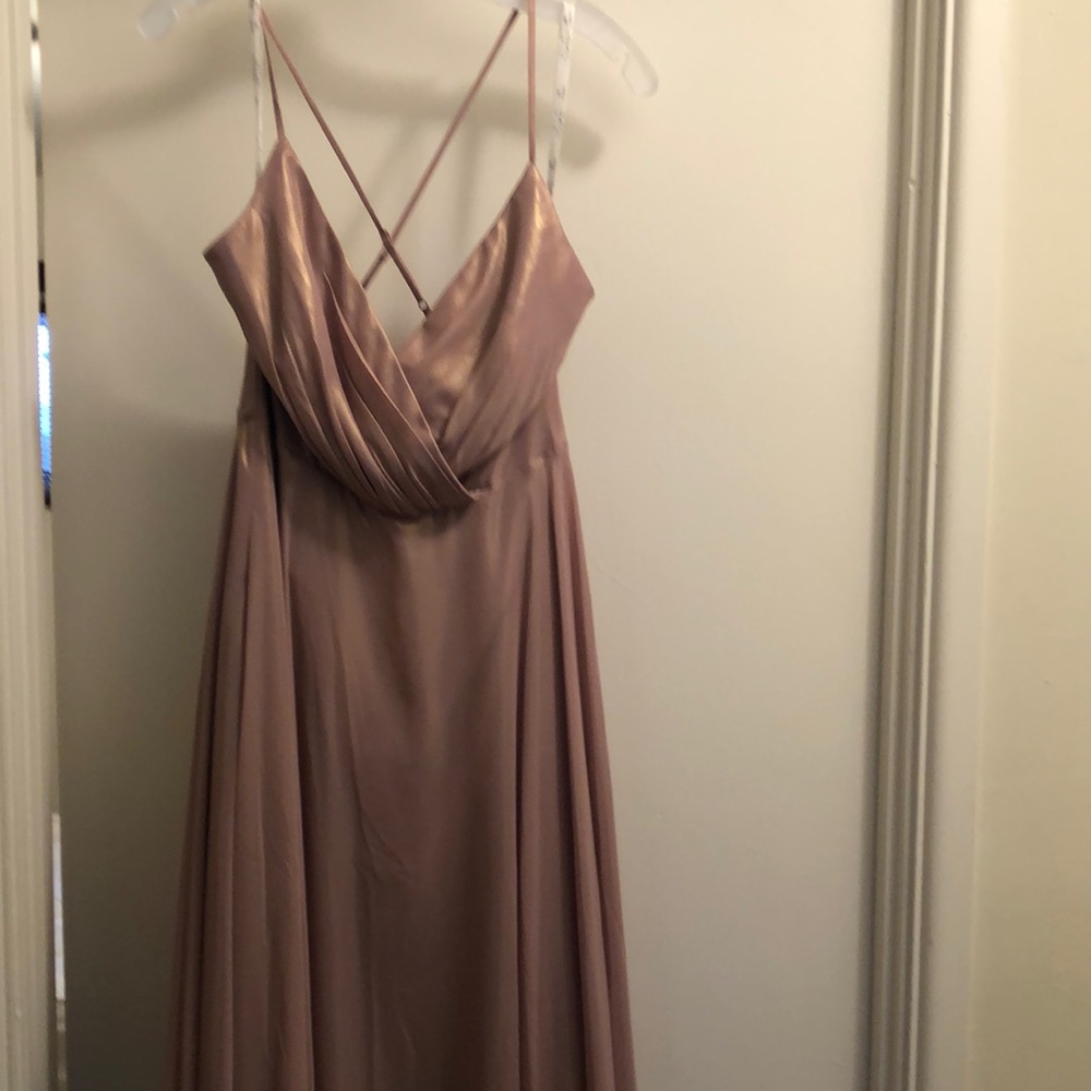 David Bridal Rose Gold Bridesmaid dress. Size 6. Never worn